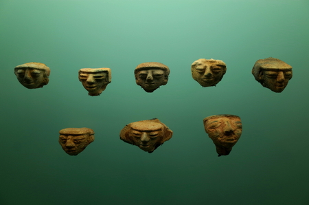 Pre-Columbian pottery from Colombiaの写真素材