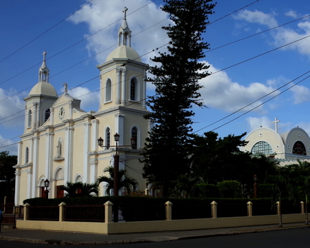 The Cathedral of Esteli in the north of Nicaraguaの写真素材