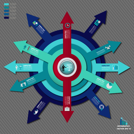 Infographic templateのイラスト素材