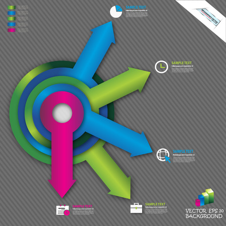 Infographic templateのイラスト素材