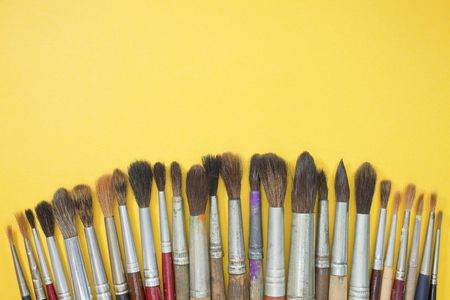watercolor soft brushesの写真素材