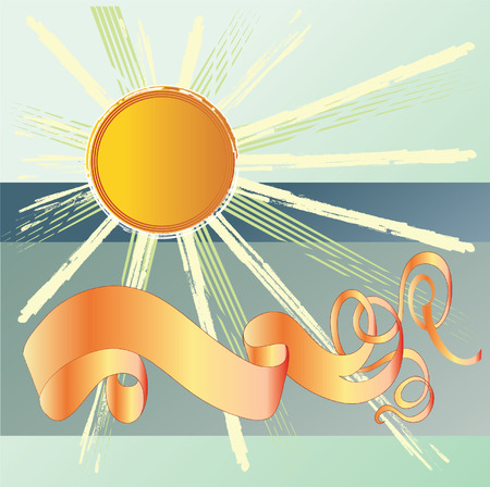 Sunny bannerのイラスト素材