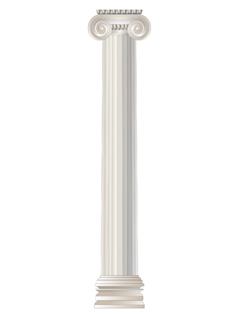 Greek Ionc order with right proportionsのイラスト素材