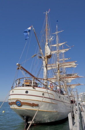 Toronto, Ontario, Canada - JULY 3, 2010:  Tall Ship Europa, built in 1911,  docked at Torontoのeditorial素材