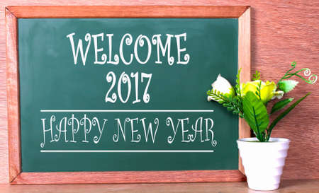 Green school chalkboard with written sentence spaceの写真素材