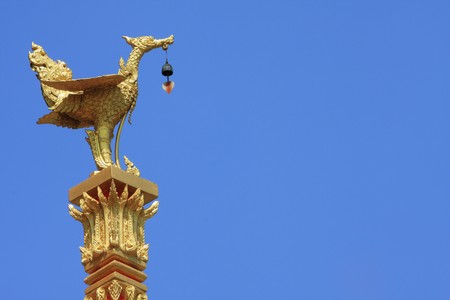an ancient phoenix bird in thai styleの写真素材