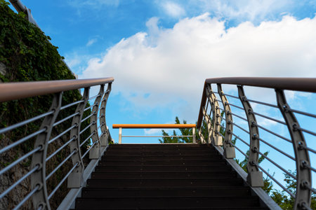 Stairway to the Heaven on Cloudy Day