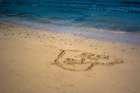 Beach by seasideの写真素材