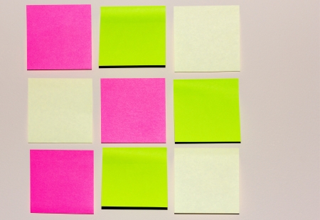 Colorful paper notes
