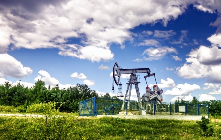 Oil pump. Oil industry equipment.の写真素材