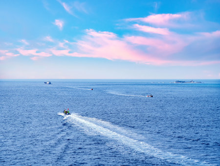 Morning at Yinyu Island, the Xisha Islands, South China Seaの写真素材