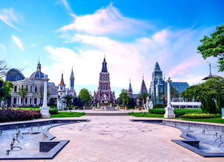 Hainan Haihua Island Wedding Manor, Chinaのeditorial素材