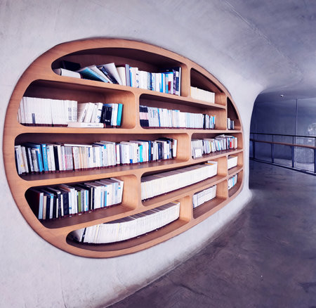 Cloud Cave Library, Century Park Music Square, Haikou, Hainan, Chinaのeditorial素材
