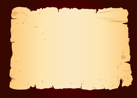 old blank sheet of paper on dark grunge backgroundのイラスト素材