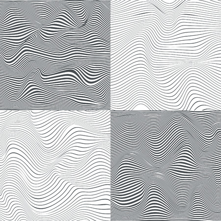abstract stripped grey backgrounds vector set good for your design projectのイラスト素材