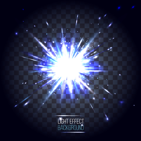 Light effect lens blue round explosionのイラスト素材