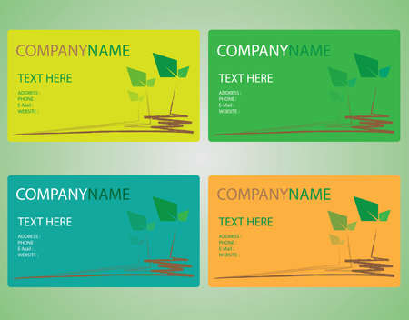 leave card nameのイラスト素材