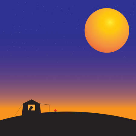 campingのイラスト素材