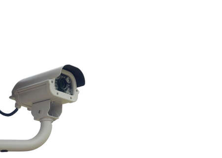 cctv on white backgroundの写真素材