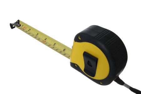 Tape   measure    isolated    on   a   white   backgroundの写真素材