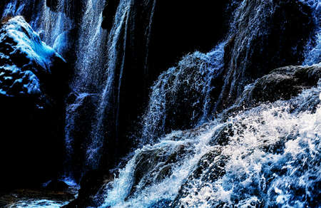 ice and snow, 
flowing waterの写真素材