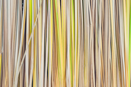 Papyrus sedge build to a backdrop for decoration in country style festival.