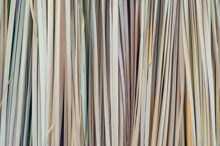 Papyrus sedge build to a backdrop for decoration in country style festival.の写真素材