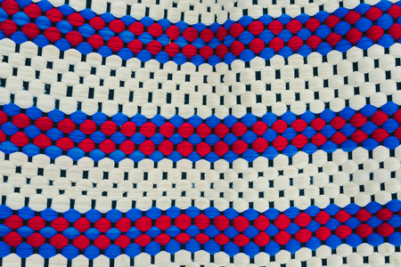 Colorful of handmade hammock.  Pattern Background, these handmade nets are comfortable for outdoor...