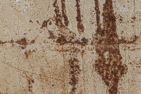 Old rusty zinc plate surface  galvanized, corrugated iron siding vintage texture background
