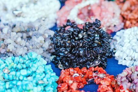 The colorful stone is used to make beautiful bracelets. Is a religious belief of Thai people that...