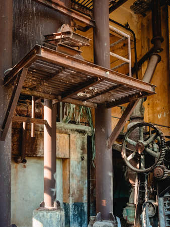 The old paper mill used to produce paper and banknotes during World War II, transformed into a new public attraction in Kanchanaburi, Thailand. (Cultural Economics with Tourism). Historical buildings.のeditorial素材