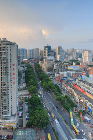 Xiamen Mingfa Business Plaza In Xiamen City, Fujian, Chinaのeditorial素材