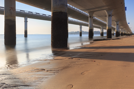 Xiamen Yanwu Bridge Scenery Around The Huandao Roadの写真素材