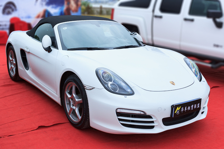 Xiamen, China - Nov 8, 2014: Exhibit Of Porsche Motor Show, Xiamen, Chinaのeditorial素材
