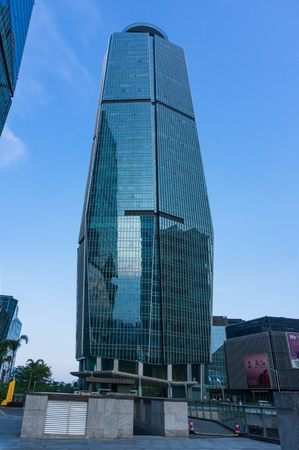 Xiamen, China - May 19, 2018: Skyscraper in Xiamen International Financial Center