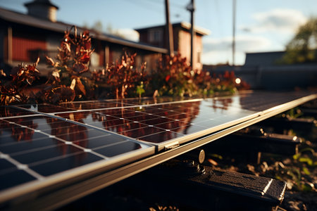 solar panels, Alternative energy sourceの素材