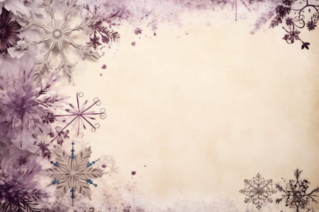 Snowflakes on grunge background with space for your text.の素材