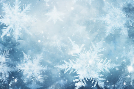 Christmas background with snowflakes.の素材