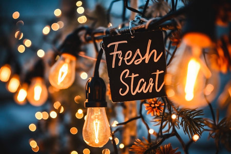 Christmas lights garland. Decorations for Christmas and New Year.の素材