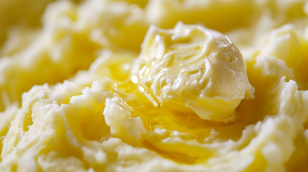 Closeup of butter on a white background. Macro. Shallow depth of fieldの素材