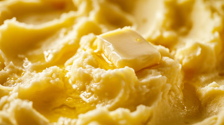 mashed potatoes macro close up, selective focus, shallow depth of fieldの素材