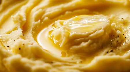 mashed potatoes macro close up, selective focus, shallow depth of fieldの素材