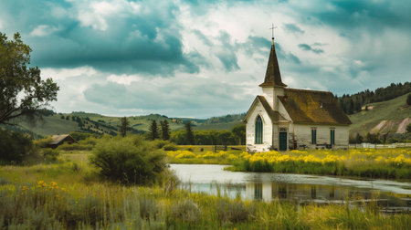 Church of the in the countrysideの素材