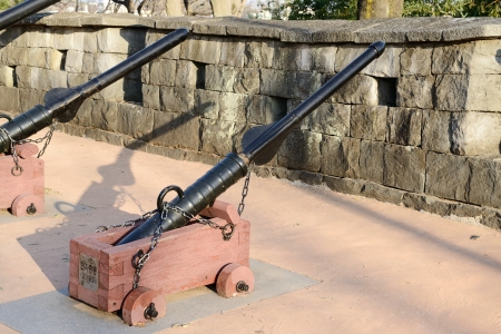 Korean tradtional cannon called CheonJaChongTong, in Jinju Castleのeditorial素材