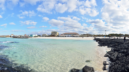 JEJU, KOREA - JANUARY 24, 2014: view of Hyeopjae Beach in Jeju Island, Koreaのeditorial素材