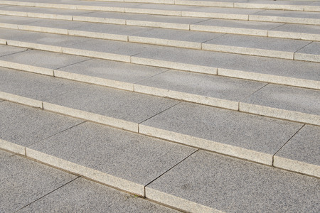 detail of granite stairs steps in outddor