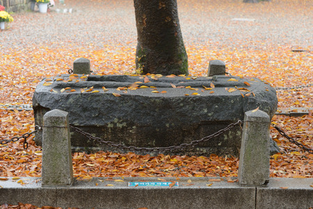 GYEONGJU, KOREA - OCTOBER 20, 2014: Hwajaengguksabibu at Bunhwang temple is a memorial stone placed in memory of Wonhyo, a priest from Silla Kingdom.のeditorial素材