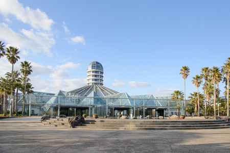JEJU, KOREA - JANUARY 27, 2014: Front view of Yeomiji botanical gardenのeditorial素材