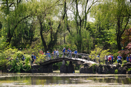 PAJU, KOREA - MAY 16, 2011: Landscape of Byeokchoji. Byeokchoji is a famous botanical garden in Paju, Korea.のeditorial素材