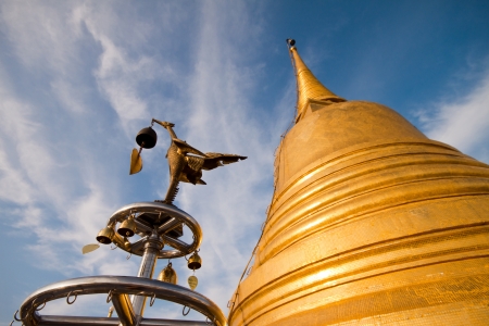 Pu khao Thong Temple buddhism, Bangkok Thailnadの写真素材